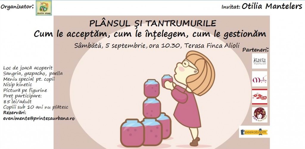Brunch nr. 5: Tot ce trebuie să știți despre plîns și tantrumuri, cu Otilia Mantelers