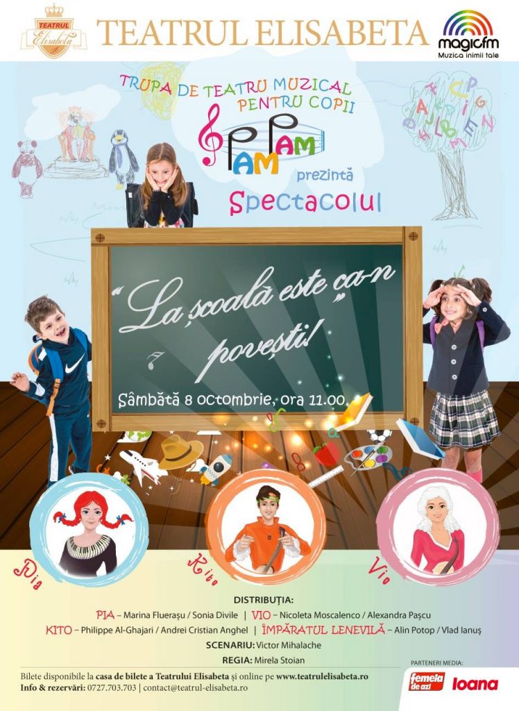 Spectacol muzical frumos pentru copii cu trupa Pam Pam