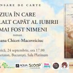 Lansarea live a romanului Ziua în care la celălalt capăt al iubirii n-a mai fost nimeni