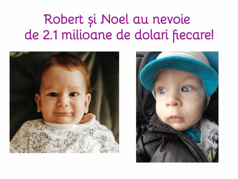 Doi copii au nevoie urgent de câte două milioane de euro